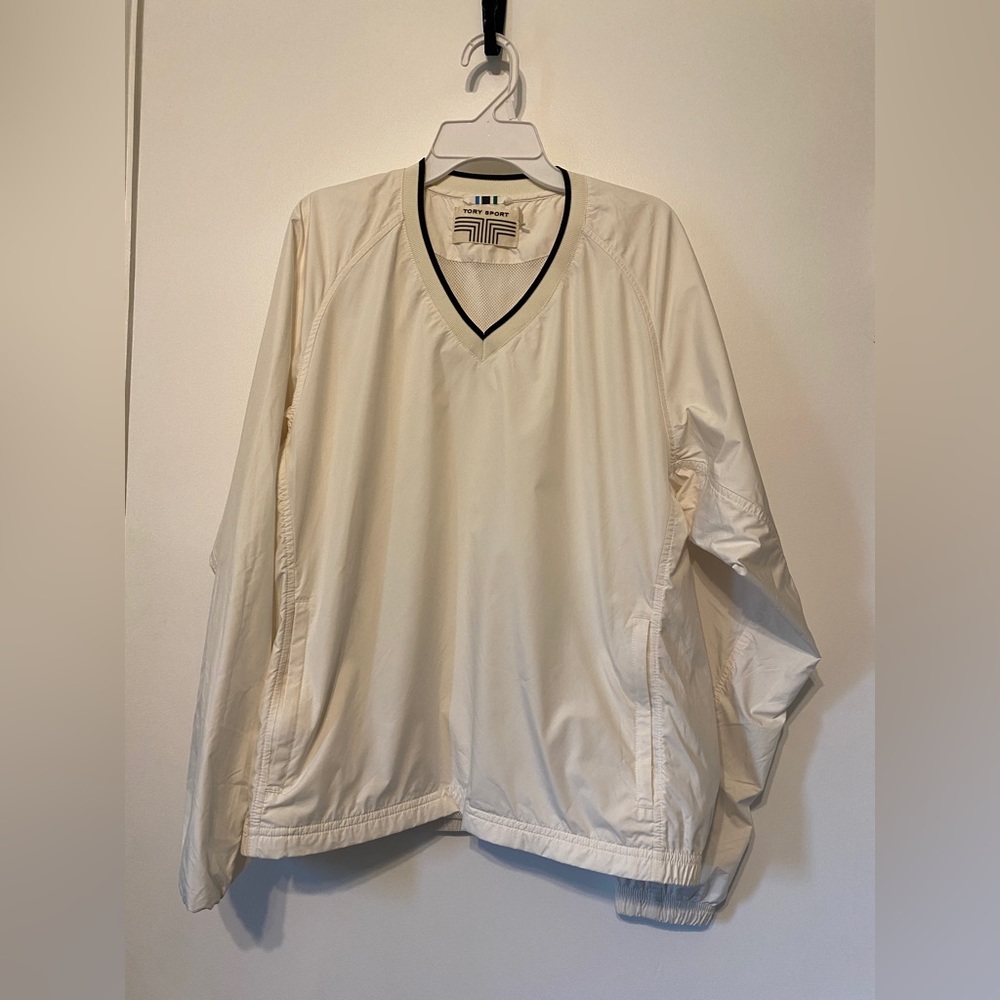 Tory Sport V Neck Windbreaker, size small